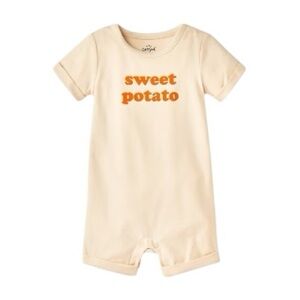 Cat & Jack Sweet Potato Baby Romper 6-9 Months